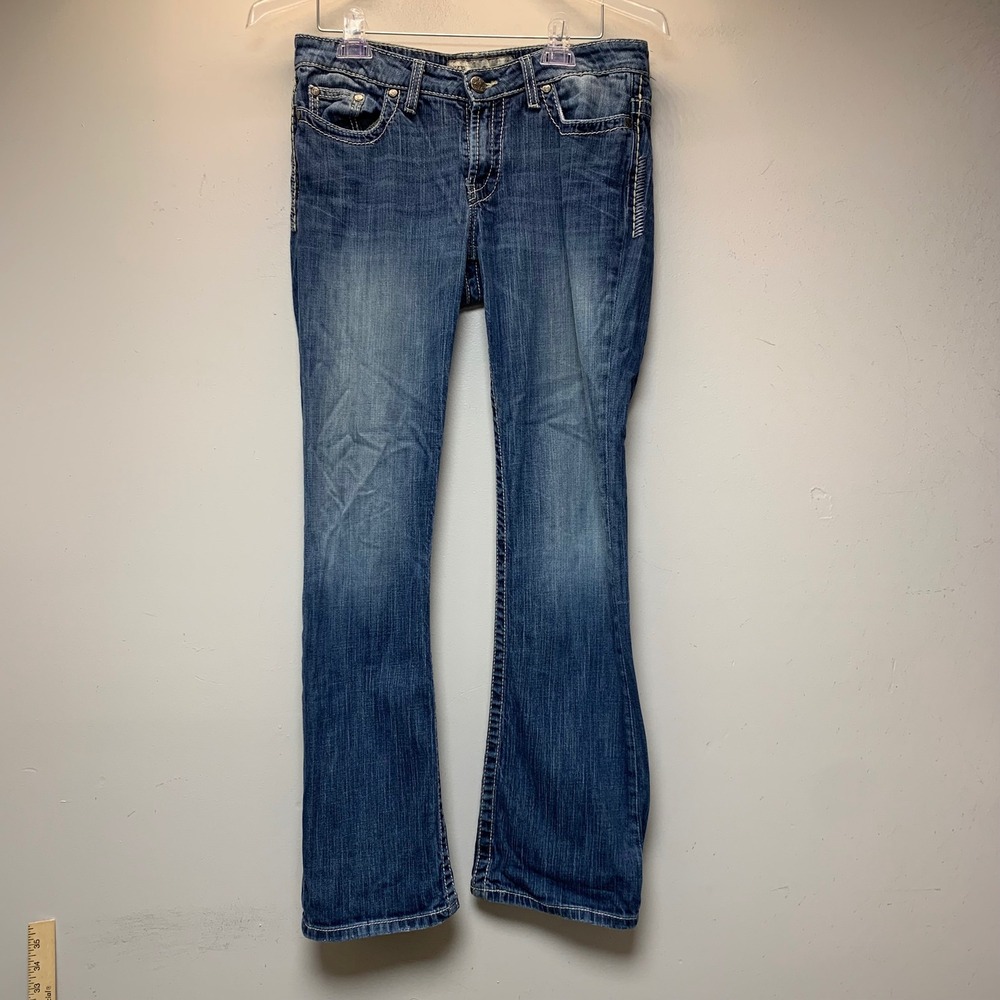BKE Payton Bootcut Jeans Womens 29R Blue Excellent Mid Rise Stretch BK12175R